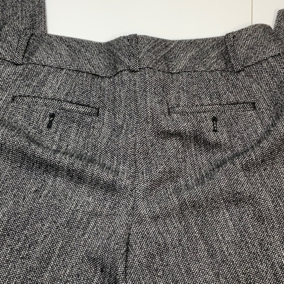 Ann Taylor LOFT Julie Trousers Tweed Black Soft White Gray SIZE 8 - Picture 5 of 11